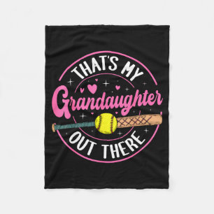 That's granddaughter out there softball grandmaTha Fleece Blanket