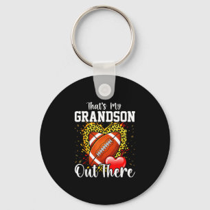 That's grandson out there funny football grandma key ring