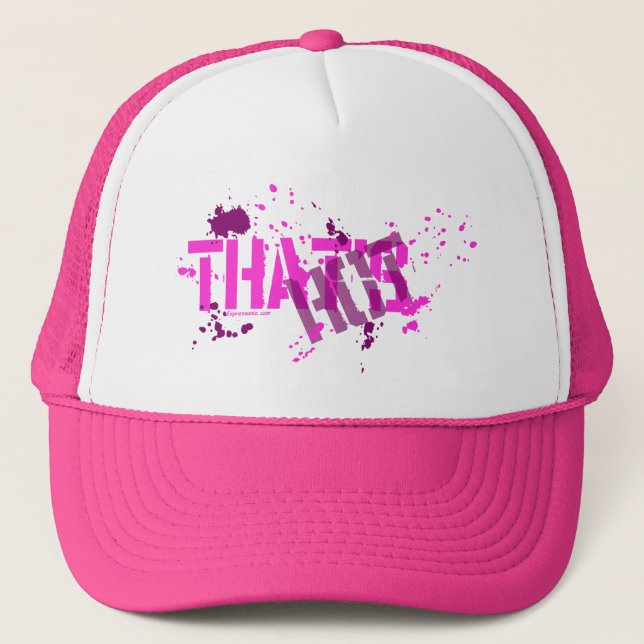 That's Hot Pink Truckers Hat, Mesh Hat (Front)
