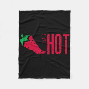 That's Hot Red Chilli Pepper Fleece Blanket