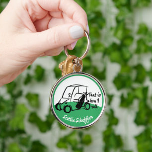 That's How I Roll Golf Pun Personalised Keychain