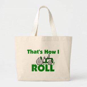 That's How I Roll Large Tote Bag