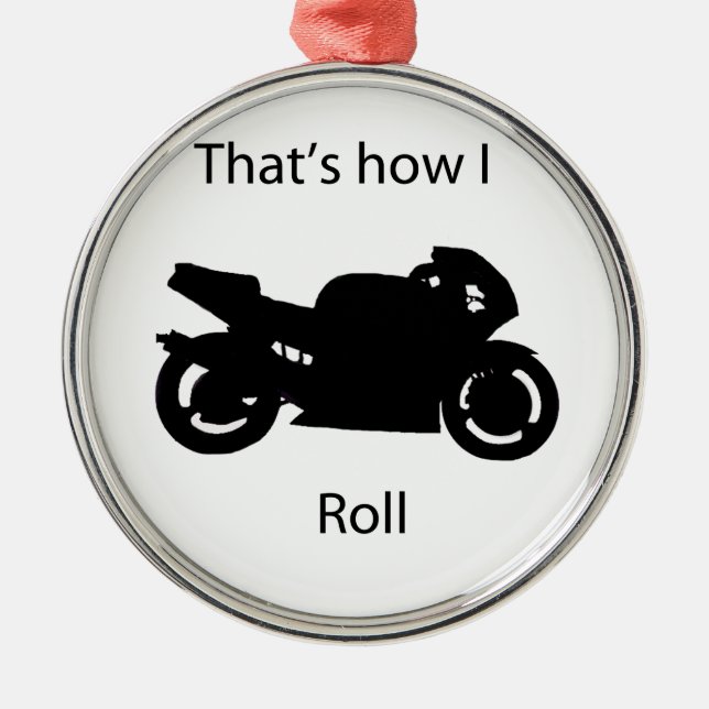 That's how I roll Metal Tree Decoration (Front)