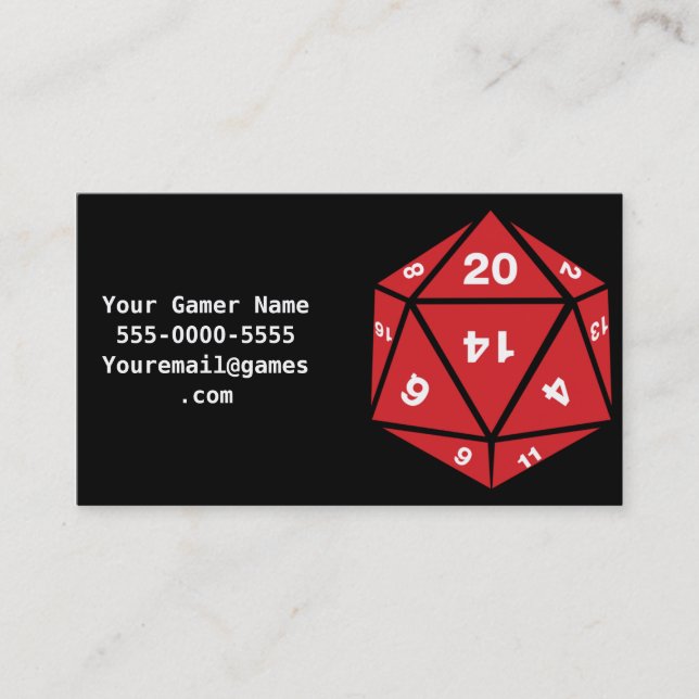 Thats How I Roll Video Game Gamer Business Cards (Front)