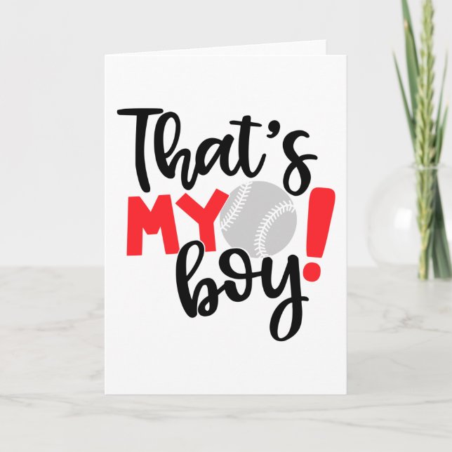 That's My Boy Card (Front)