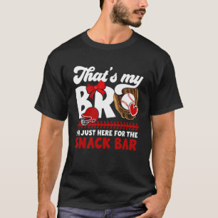That's My Bro Baseball Catcher Sister Baseball Cat T-Shirt