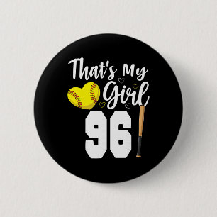 That's My Girl Number #96 Softll Number 96 6 Cm Round Badge