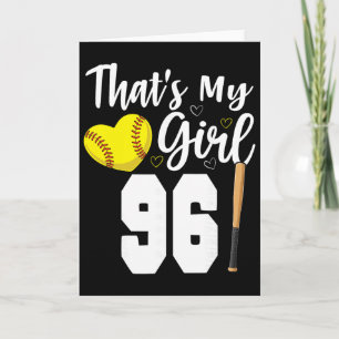 That's My Girl Number #96 Softll Number 96 Card