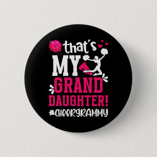 That's My Granddaughter Cheer Grammy Of A Cheerlea 6 Cm Round Badge