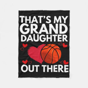 That's My Granddaughter Out There Grandparent Sket Fleece Blanket
