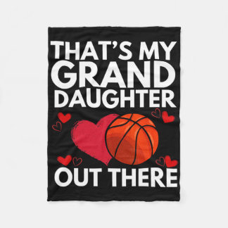 That's My Granddaughter Out There Grandparent Sket Fleece Blanket