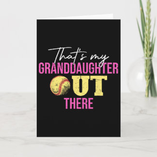 Thats My Granddaughter Out There Grandparents Soft Card