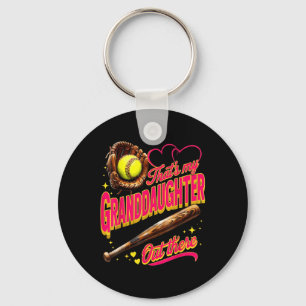Thats My Granddaughter Out There Softball Grandma Key Ring