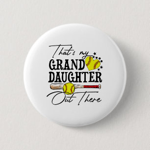 That's My Granddaughter Out There Softll Grandma G 6 Cm Round Badge