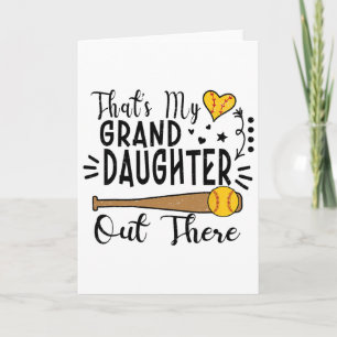That's My Granddaughter Out There Softll Grandma G Card