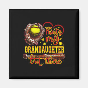 That's My Granddaughter Out There Softll Grandma  Magnet