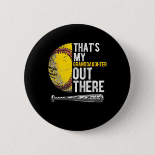 That's My Granddaughter Out There Softll Grandpa 6 Cm Round Badge