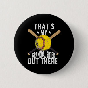That's My Granddaughter Out There Softll Grandpa G 6 Cm Round Badge