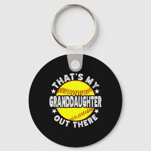 That's My Granddaughter Out There Softll  Key Ring