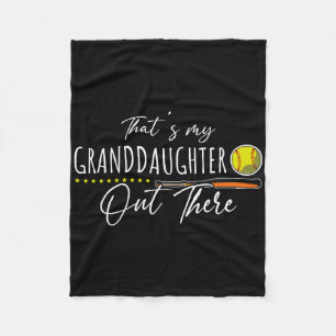 Thats My Granddaughter Out There Softll Player Sof Fleece Blanket