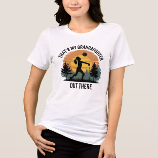 That's My Granddaughter Out There Volleyball Tri-Blend Shirt