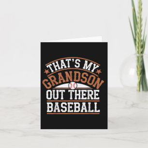 Thats My Grandson Out Baseball Grandma Mothers Day Card