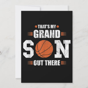 Thats My Grandson Out Re Basketball Gift Grandma Invitation