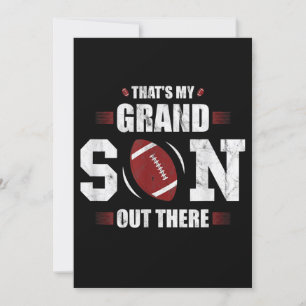 Thats My Grandson Out Re Football Gift Grandma Invitation
