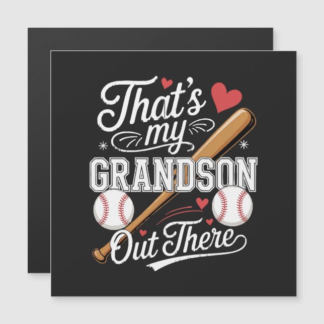 That's My Grandson Out There Baseball (Front/Back)