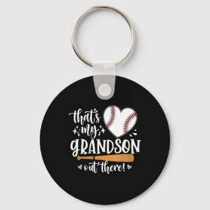 That's My Grandson Out There Baseball 1 Key Ring