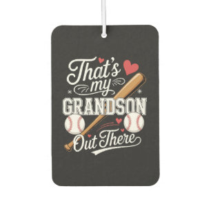 That's My Grandson Out There Baseball Car Air Freshener