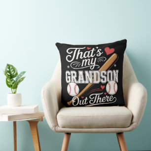 That's My Grandson Out There Baseball Cushion