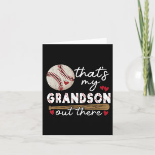 Thats My Grandson Out There Baseball Grandma Mothe Card