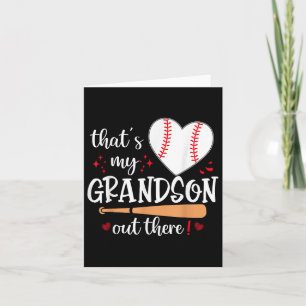 Thats My Grandson Out There Baseball Grandma Mothe Card