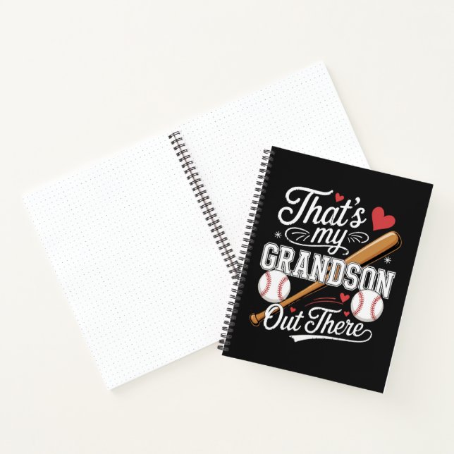 That's My Grandson Out There Baseball Notebook (Inside)