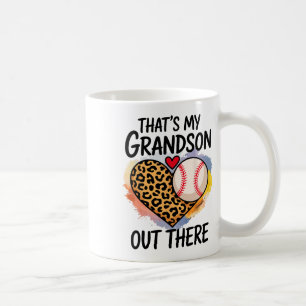 That's My Grandson Out There Bysebyll Grandma Moth Coffee Mug