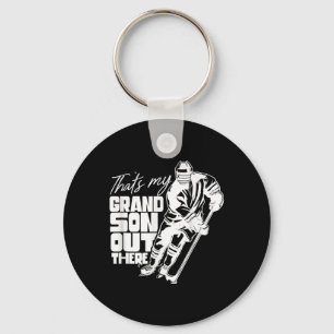 That's My Grandson Out There Ice Hockey Athlete Sp Key Ring