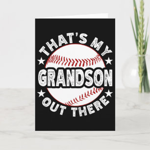 That's My Grandson Out There Sell Card