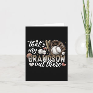 That's My Grandson Out There Sell Grandma Mothers  Card