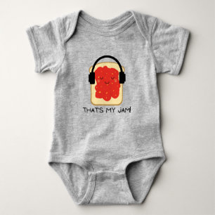 That's my jam - cute fruit pun funny baby bodysuit