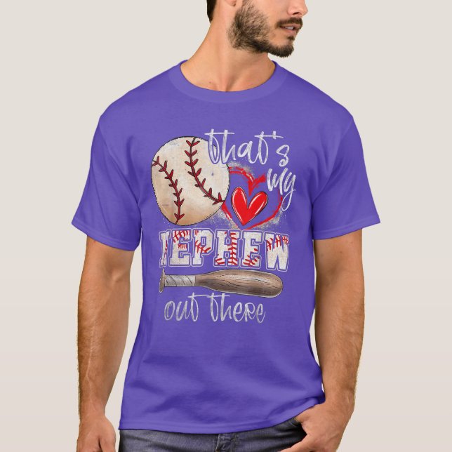 Thats My Nephew Outhere Baseball Aunt Auntie Mothe T-Shirt (Front)