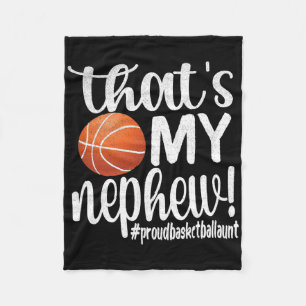 That's My Nephew Proud Sketll Aunt Sketll Auntie Fleece Blanket