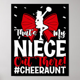 That's My Niece Cheer Aunt Cheerleading Auntie  Poster