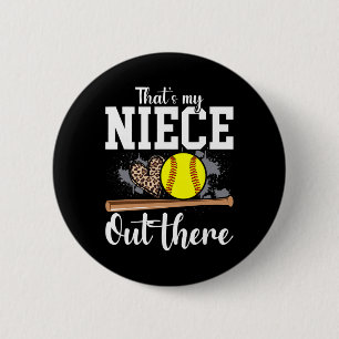 That's My Niece Out There Softll Auntie Uncle _1 6 Cm Round Badge