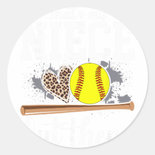 That's My Niece Out There Softll Auntie Uncle _1 Classic Round Sticker