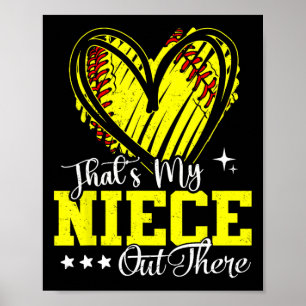 That's My Niece Out There Softll Heart Poster