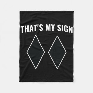 That's My Sign Snowboarding Snow Mountain Skier Sk Fleece Blanket