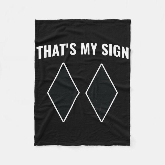 That's My Sign Snowboarding Snow Mountain Skier Sk Fleece Blanket (Front)