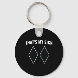 That's My Sign Snowboarding Snow Mountain Skier Sk Key Ring