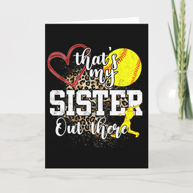 That's My Sister Out There Softll  Card (Front)